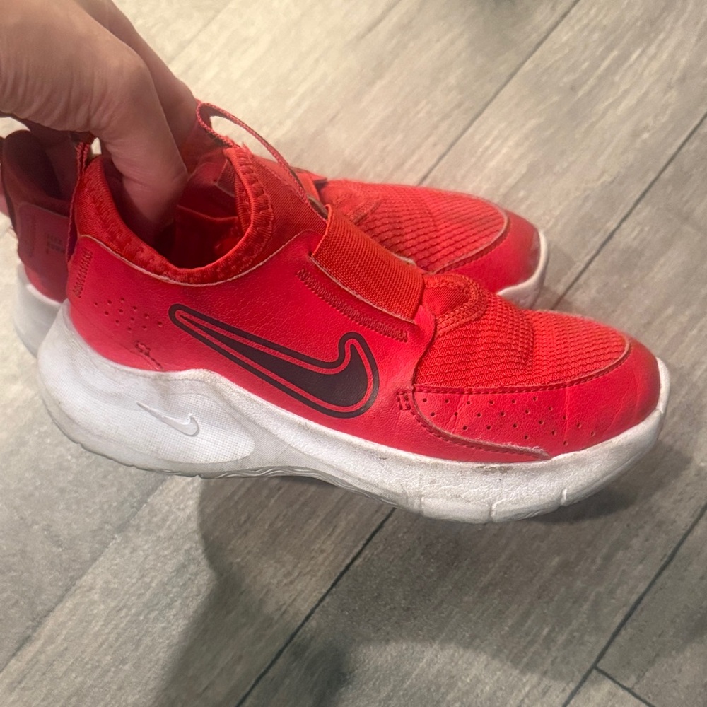 Nike Kids Red and White Sneakers